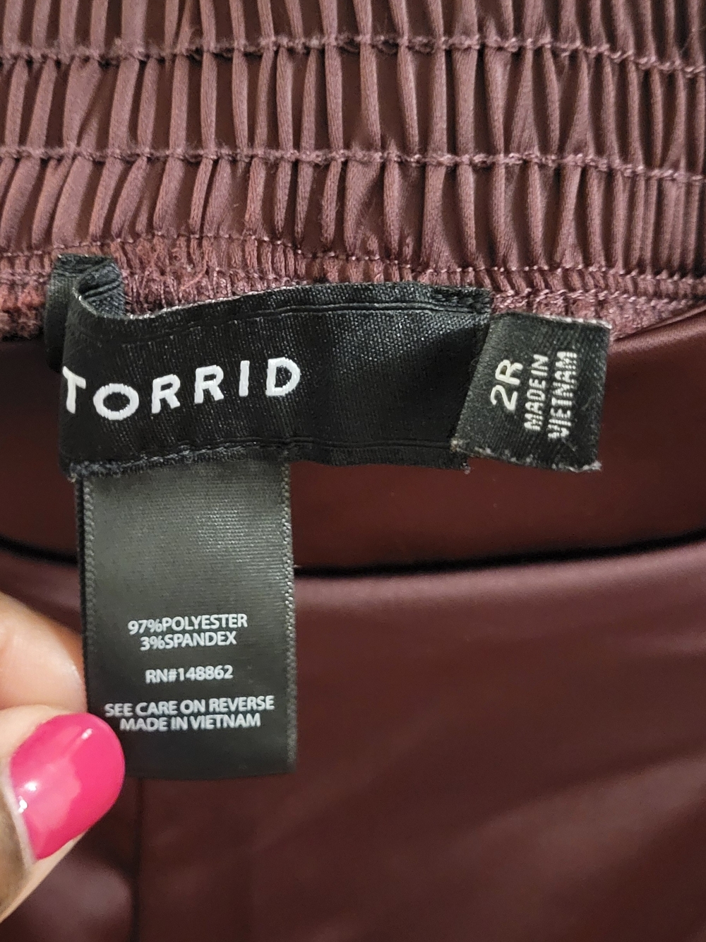 torrid Satin Maxi Wide Leg Pants in Choclate Brown Size 2R(20) - Picture 4 of 6